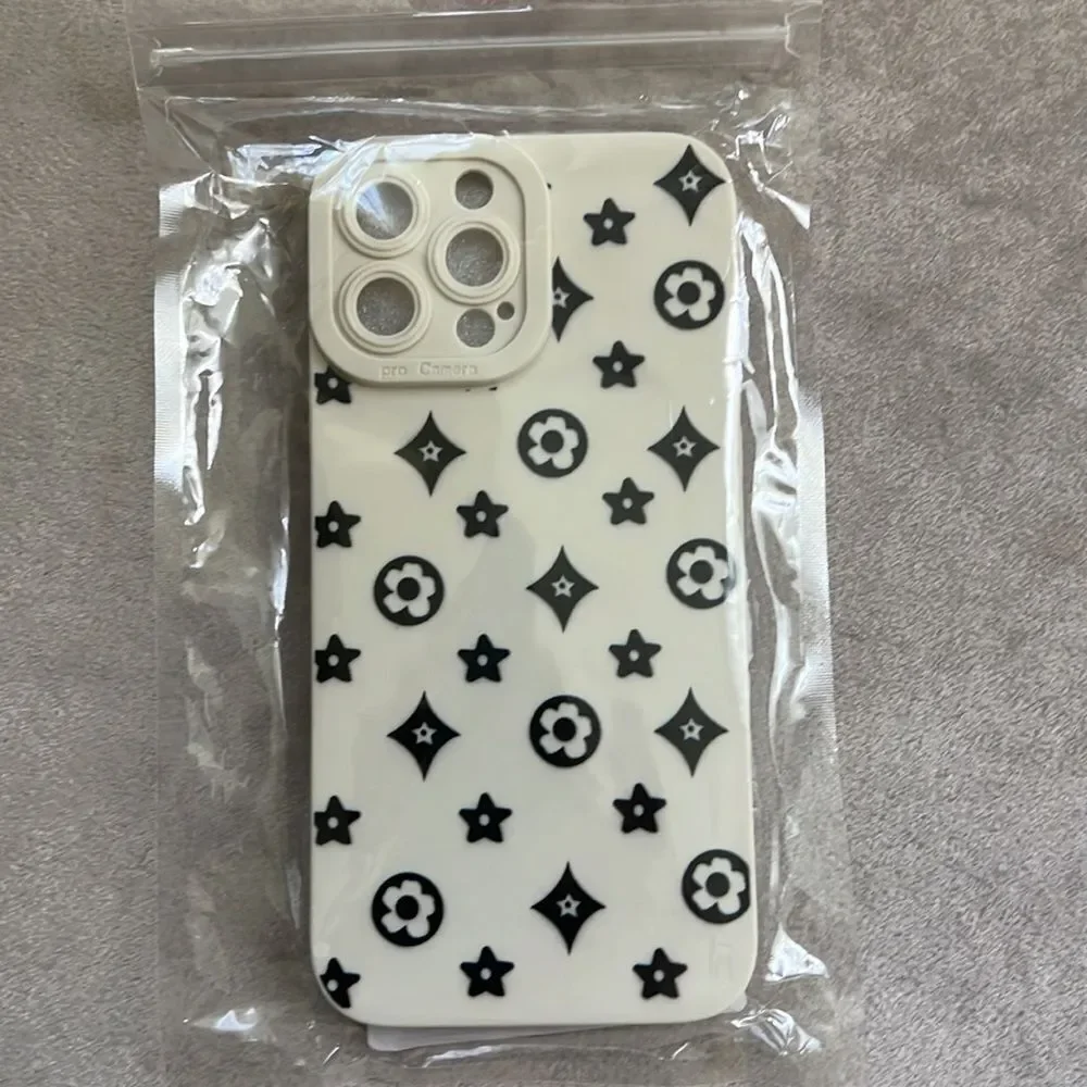 NEW! (1) Designer Inspired Blossom Monogram Iphone 13 Pro Max Case